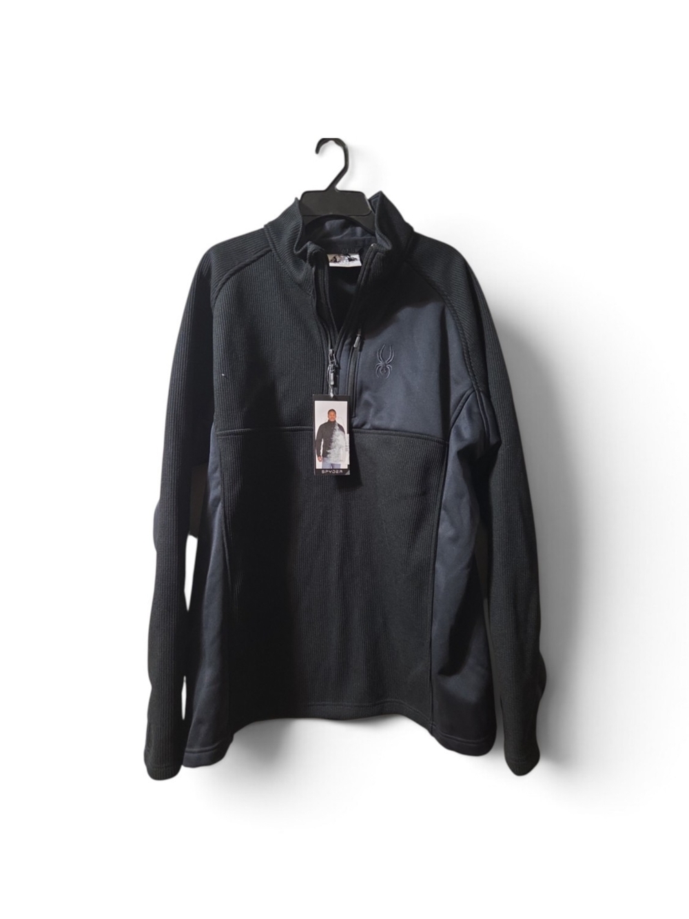 Spyder Men’s Black Half-Zip Performance Jacket